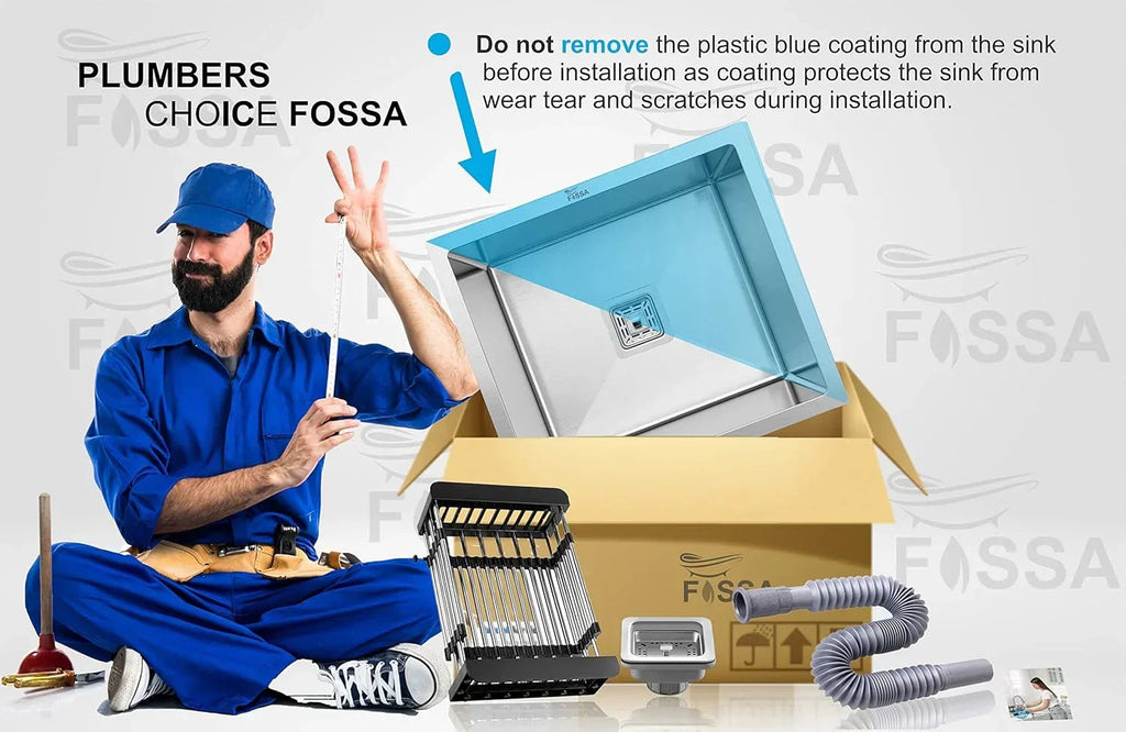 Premium Handmade  (18 x 18 x 9) Inch Stainless Steel Single Bowl Silver  Kitchen Sink