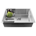 Premium Handmade  (27x 20 x 10) Inch Stainless Steel Single Bowl Silver Kitchen Sink